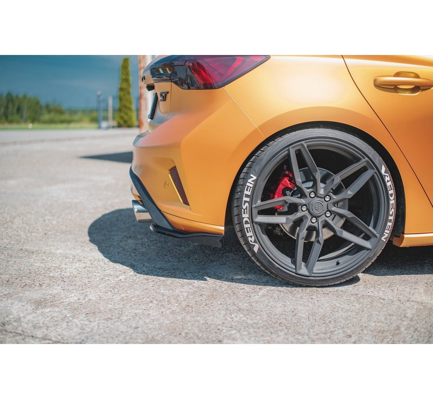 Maxton Design REAR SIDE SPLITTERS V.2 Ford Focus ST Mk4