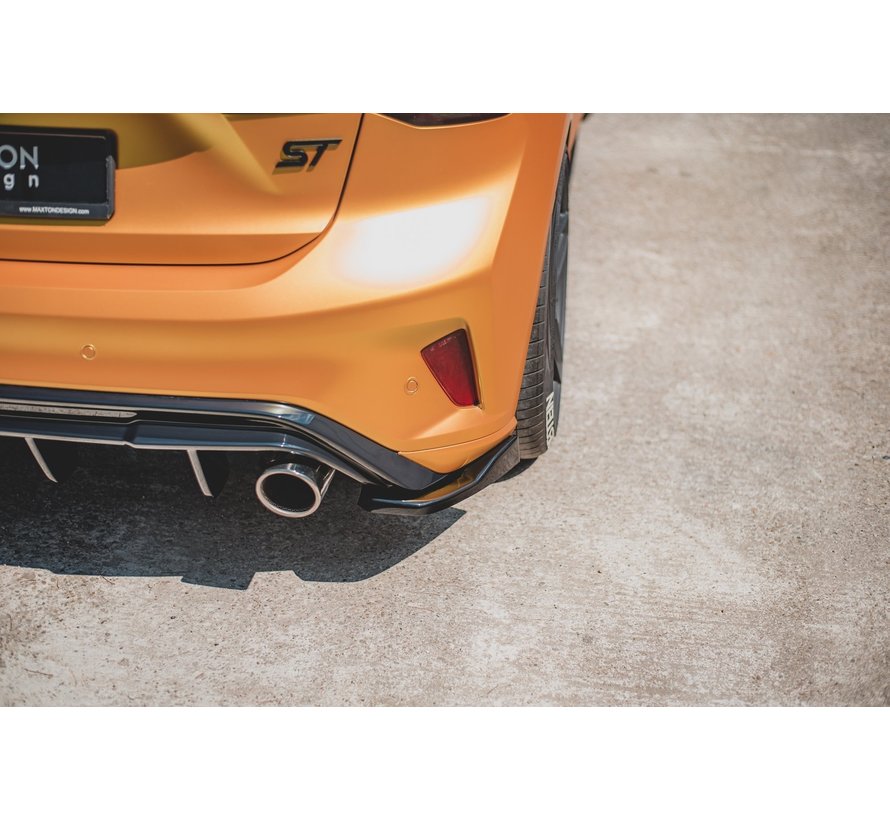 Maxton Design REAR SIDE SPLITTERS V.3 Ford Focus ST Mk4