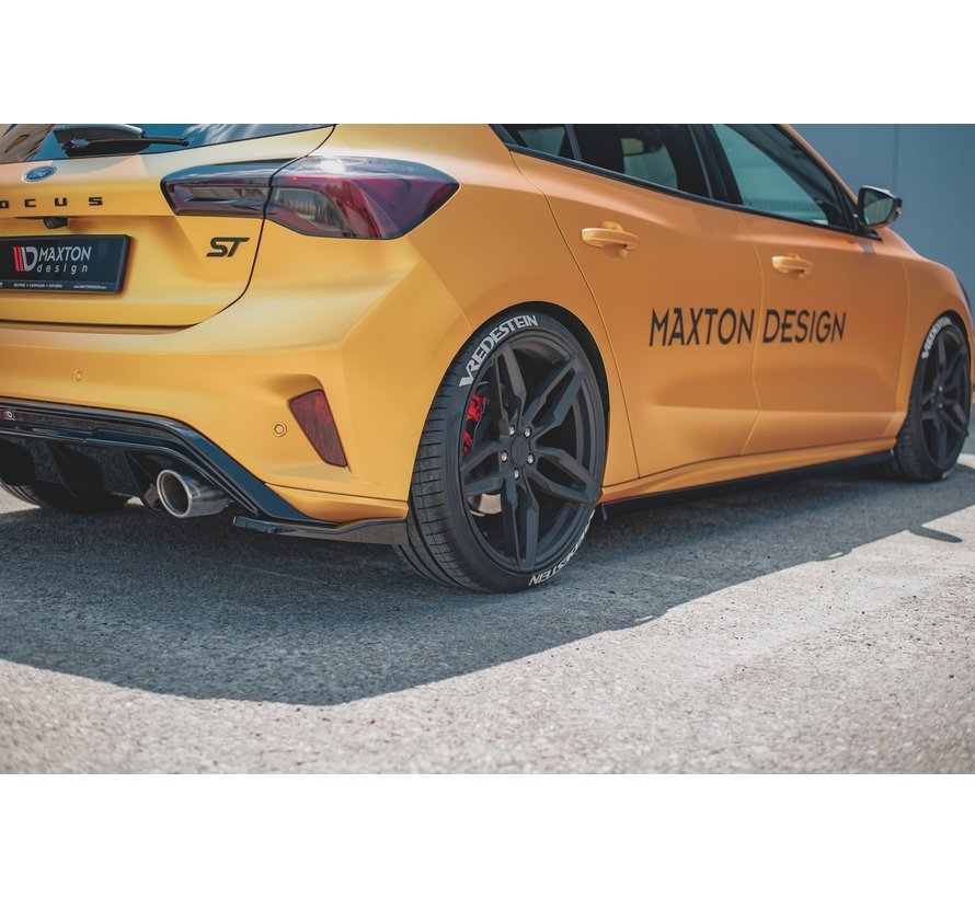 Maxton Design REAR SIDE SPLITTERS V.3 Ford Focus ST Mk4