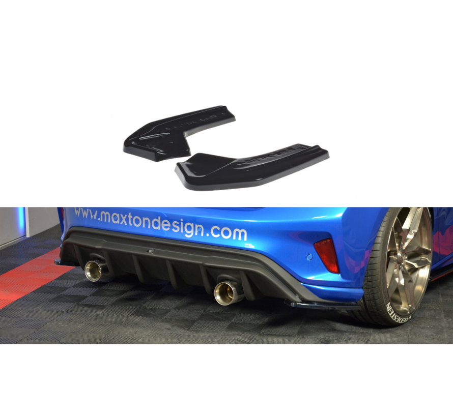 Maxton Design REAR SIDE SPLITTERS V.2 Ford Focus ST-Line Mk4