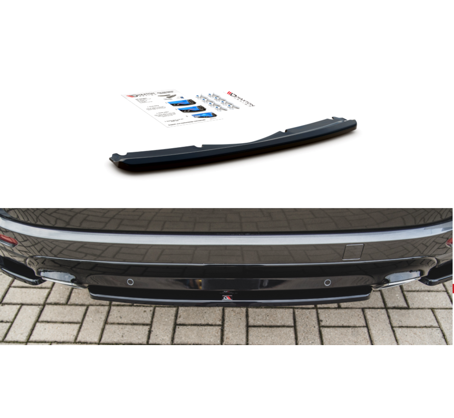 Maxton Design CENTRAL REAR DIFFUSER Ford S-Max Vignale Mk2 Facelift