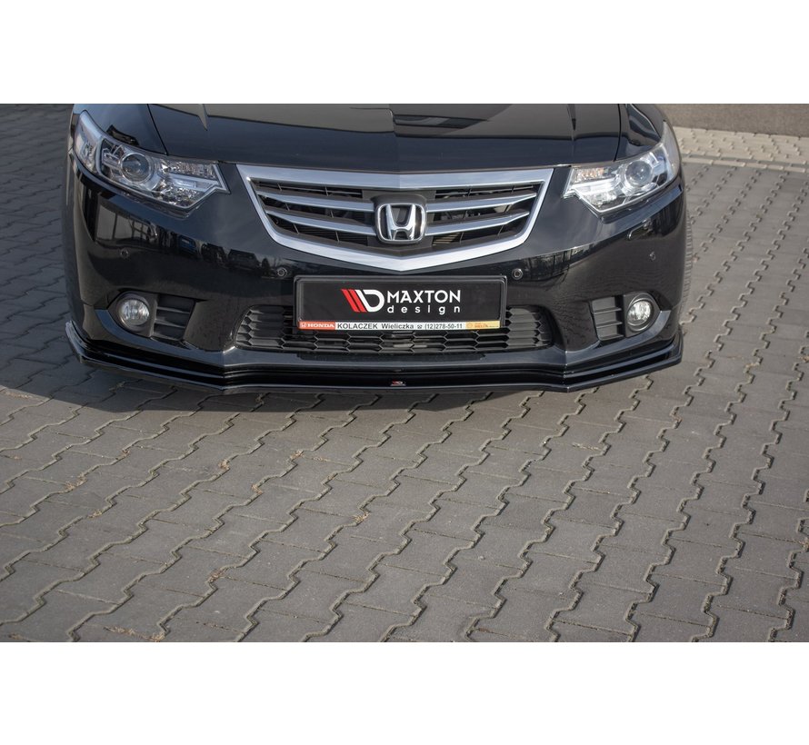 Maxton Design FRONT SPLITTER  Honda Accord VIII (CU Series) Facelift