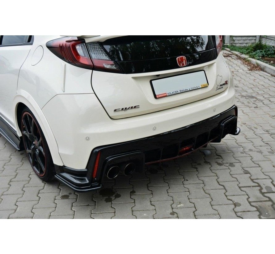 Maxton Design REAR SIDE SPLITTERS HONDA CIVIC IX TYPE R