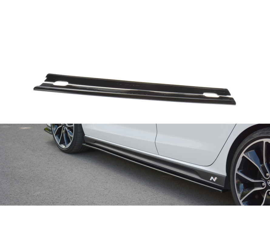 Maxton Design SIDE SKIRTS DIFFUSERS  V.1 Hyundai I30 N Mk3 Hatchback / Fastback