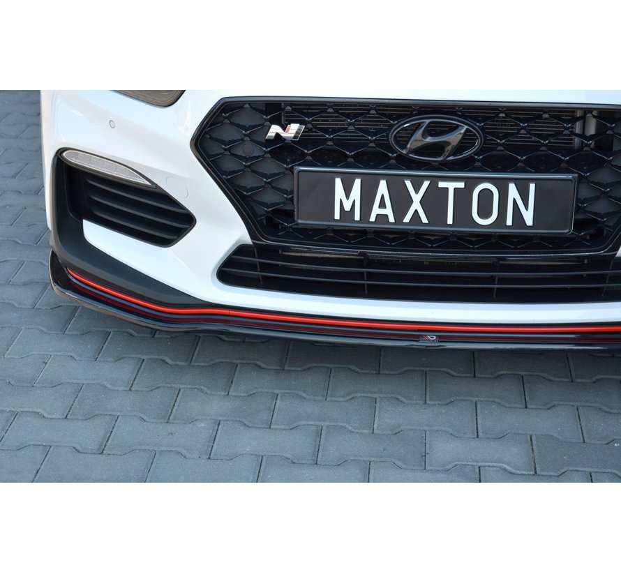 Maxton Design FRONT SPLITTER V.2 Hyundai I30 N Mk3 Hatchback / Fastback