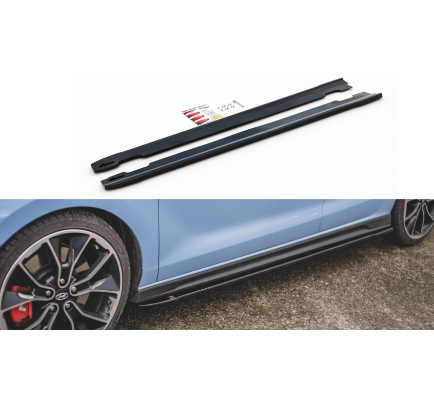 Maxton Design SIDE SKIRTS DIFFUSERS  V.4 Hyundai I30 N Mk3 Hatchback/ Fastback