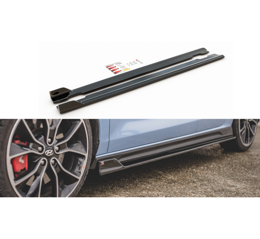 Maxton Design SIDE SKIRTS DIFFUSERS  V.5 Hyundai I30 N Mk3 Hatchback/ Fastback