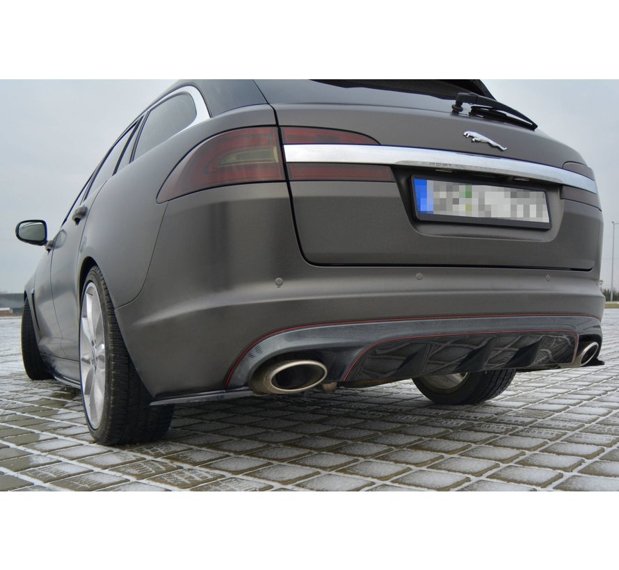 Maxton Design REAR SIDE SPLITTERS JAGUAR XF (X250) MK1 SPORTBRAKE S-PACK