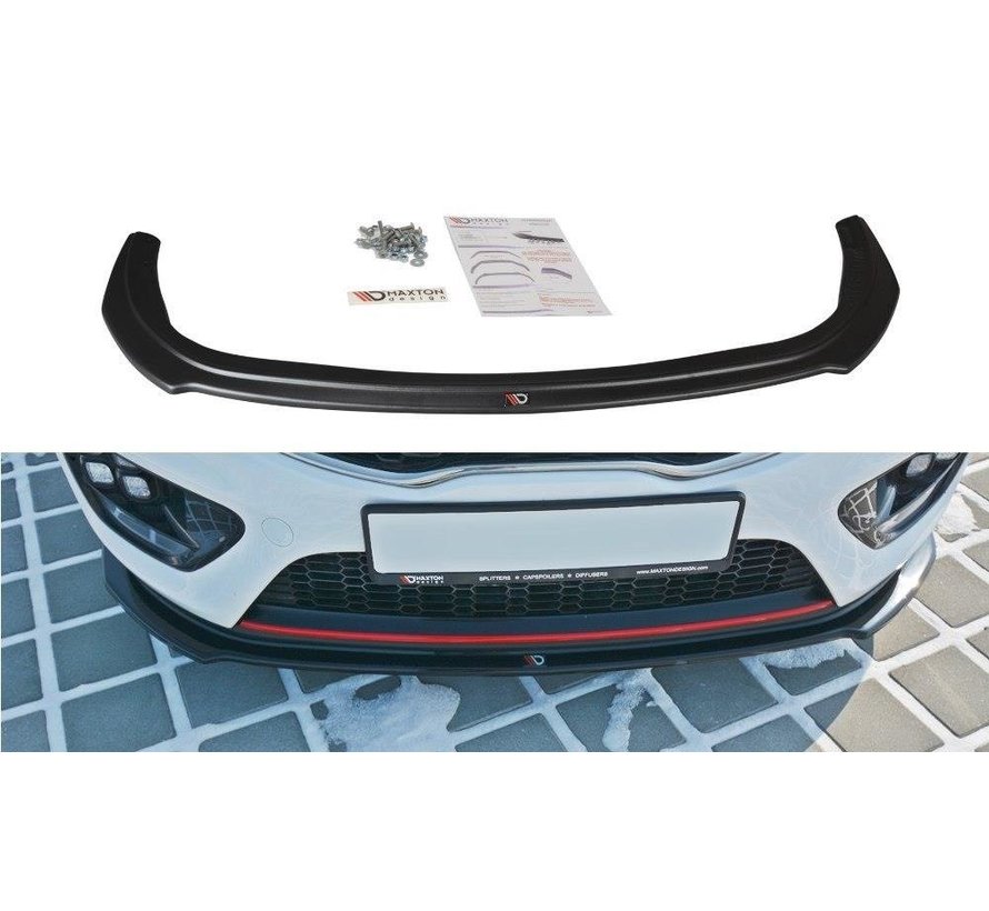 Maxton Design FRONT SPLITTER V.1 KIA CEE'D / PRO CEE'D GT MK2