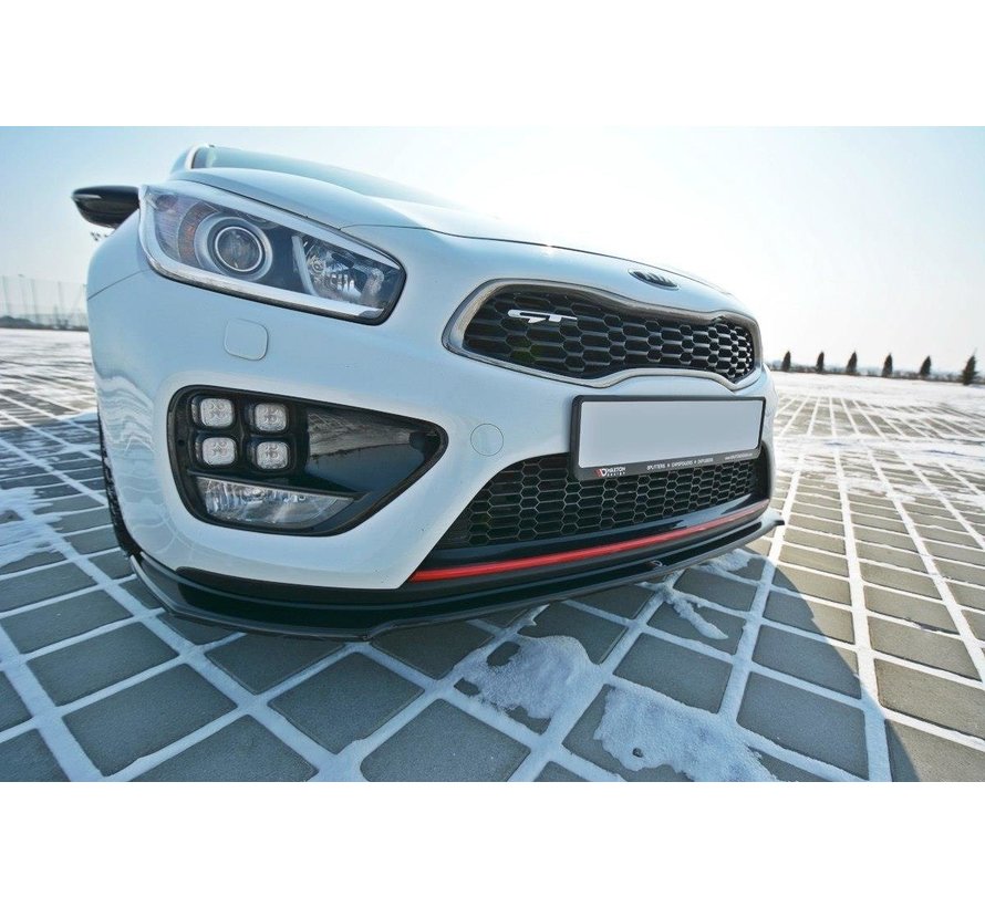 Maxton Design FRONT SPLITTER V.1 KIA CEE'D / PRO CEE'D GT MK2