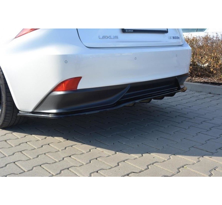 Maxton Design CENTRAL REAR DIFFUSER Lexus IS Mk3 H (with vertical bars)