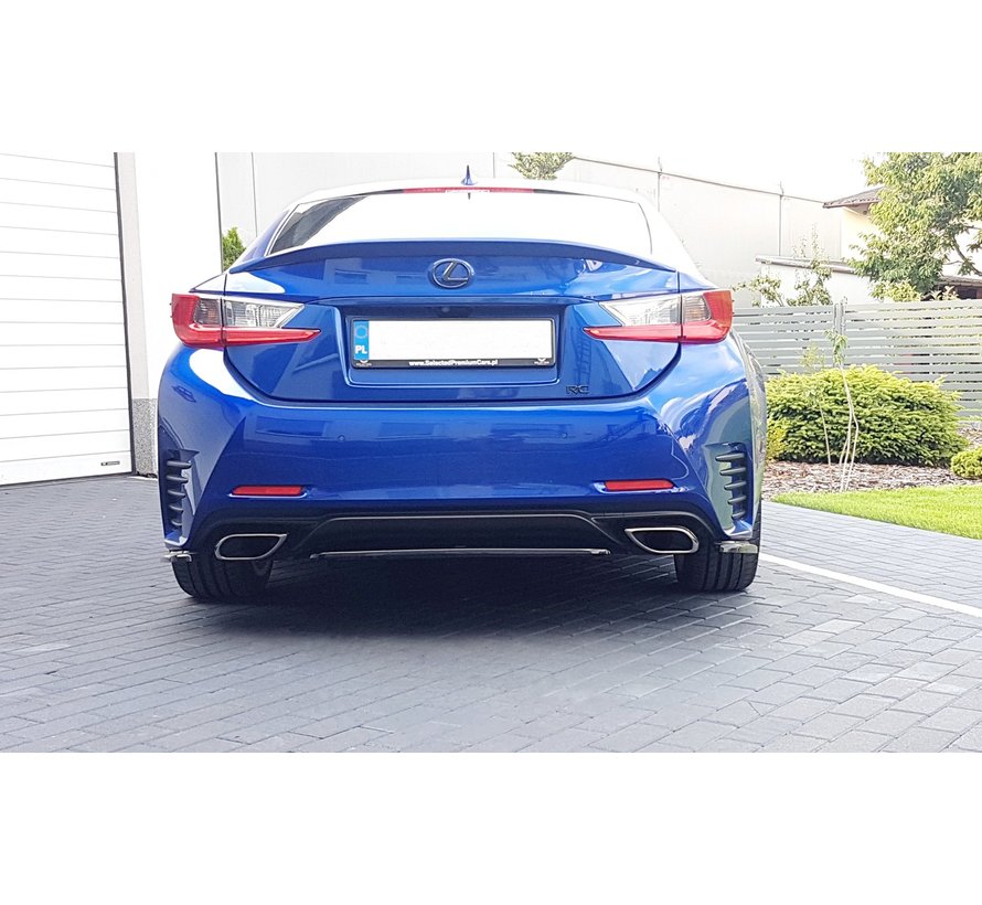 Maxton Design CENTRAL REAR DIFFUSER (WITHOUT VERTICAL BARS) Lexus Rc