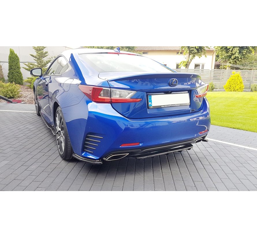 Maxton Design CENTRAL REAR DIFFUSER (WITH VERTICAL BARS) Lexus Rc