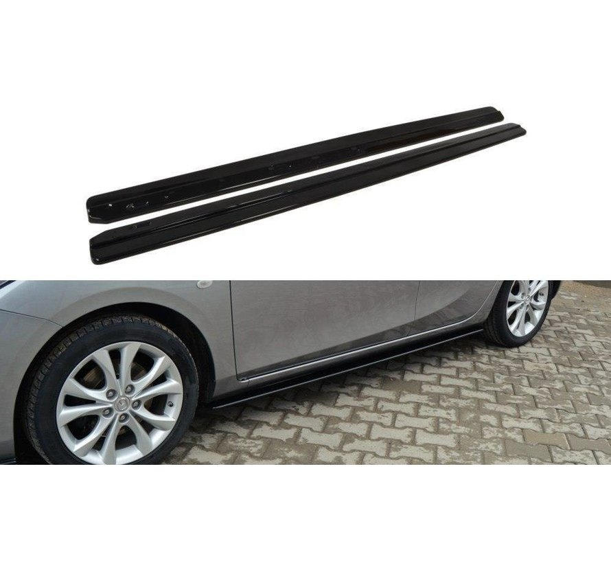 Maxton Design SIDE SKIRTS DIFFUSERS MAZDA 3 MK2 SPORT (PREFACE)