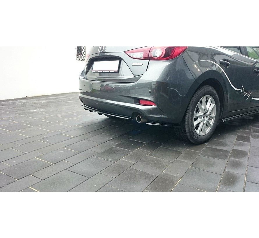 Maxton Design REAR SIDE SPLITTERS Mazda 3 BN (Mk3) Facelift