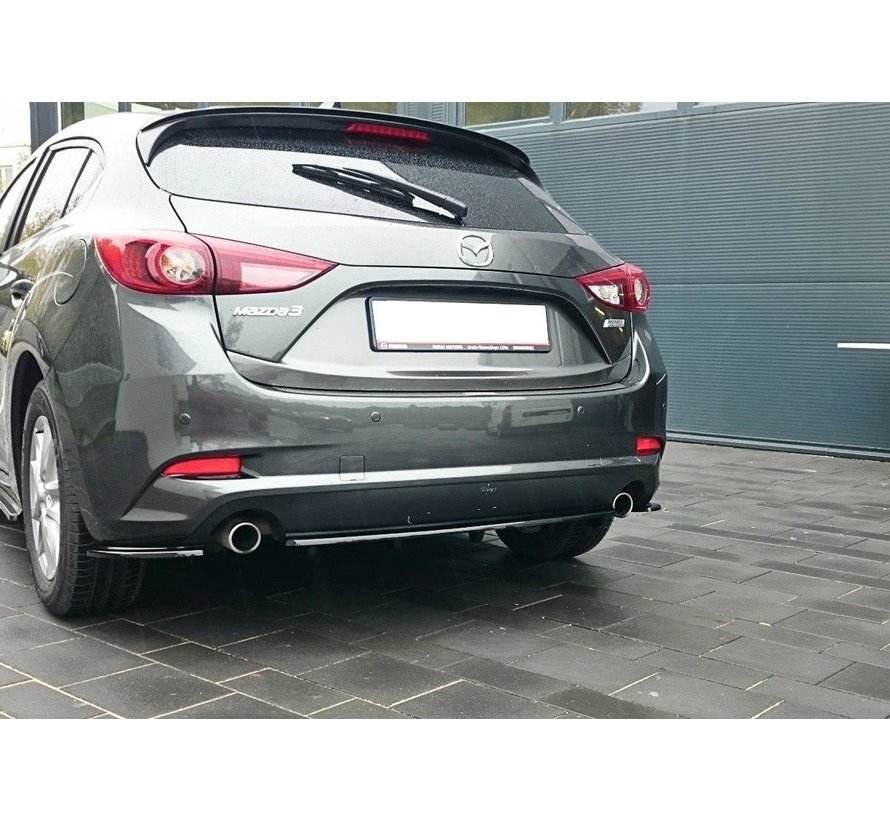 Maxton Design REAR SIDE SPLITTERS Mazda 3 BN (Mk3) Facelift