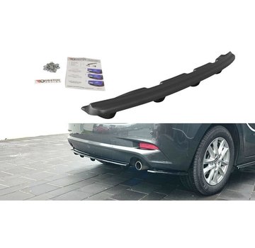 Maxton Design Maxton Design CENTRAL REAR DIFFUSER Mazda 3 BN (Mk3) Facelift (with vertical bars)