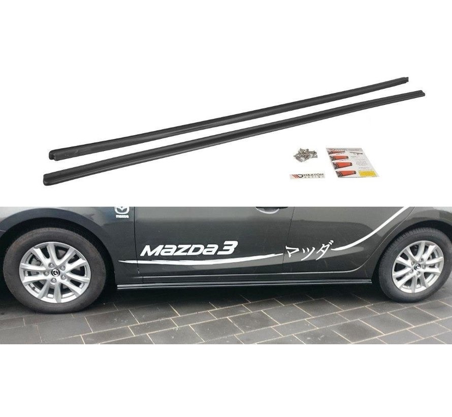 Maxton Design SIDE SKIRTS DIFFUSERS Mazda 3 BN (Mk3) Facelift