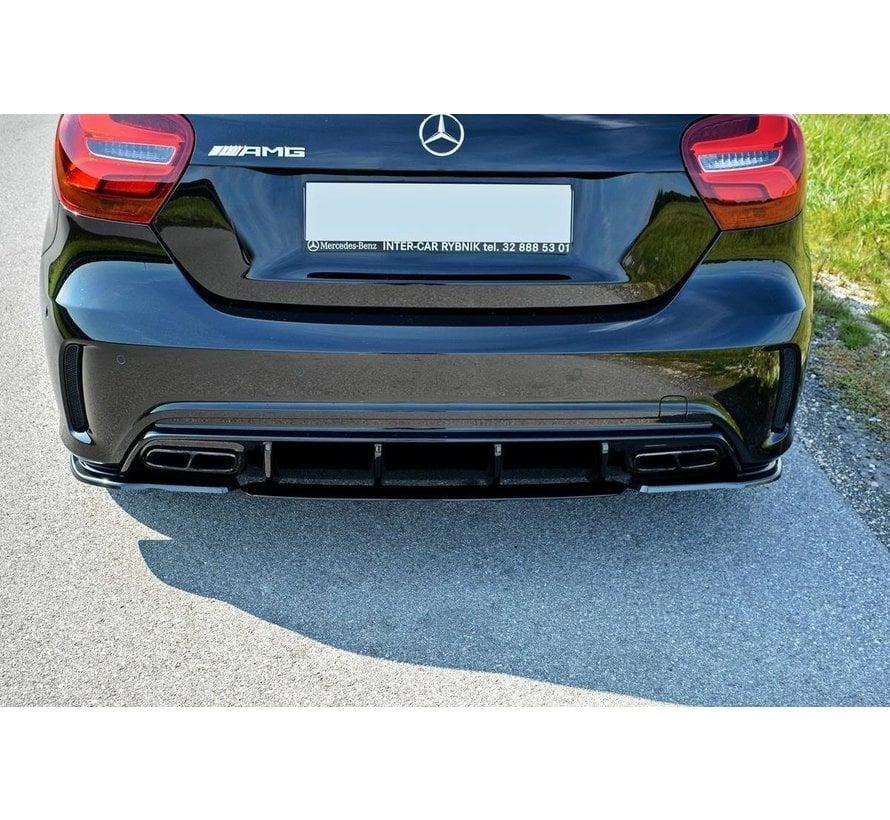 Maxton Design REAR SIDE SPLITTERS Mercedes A W176 AMG Facelift