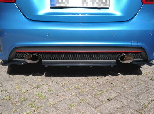 Maxton Design Maxton Design CENTRAL REAR DIFFUSER (WITH VERTICAL BARS) MERCEDES-BENZ W176 AMG-LINE PREFACE