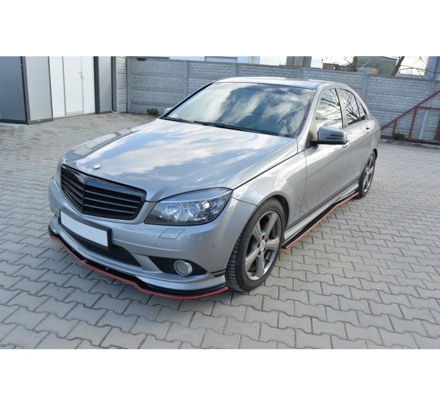 Maxton Design SIDE SKIRTS DIFFUSERS Mercedes C W204 AMG-Line (PREFACE)