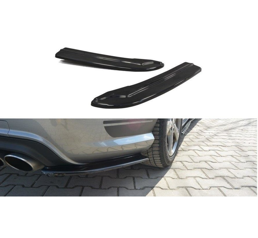 Maxton Design REAR SIDE SPLITTERS Mercedes C W204 63AMG/AMG-Line