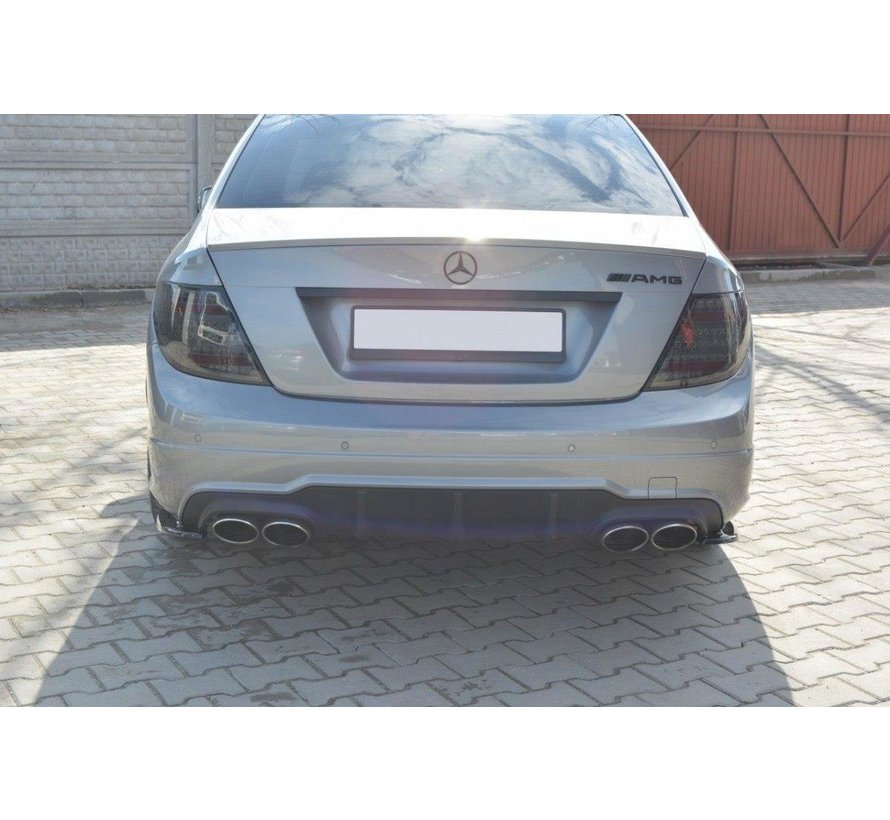 Maxton Design REAR SIDE SPLITTERS Mercedes C W204 63AMG/AMG-Line