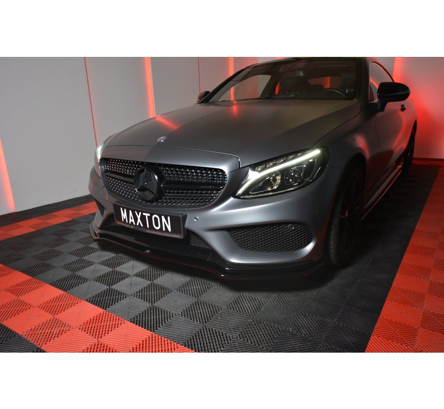 Maxton Design FRONT SPLITTER V.1 MERCEDES- BENZ C-CLASS W205 COUPE AMG-LINE