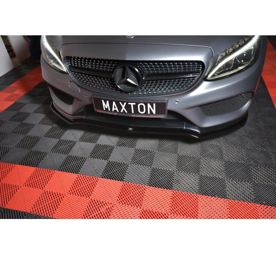 Maxton Design FRONT SPLITTER V.1 MERCEDES- BENZ C-CLASS W205 COUPE AMG-LINE