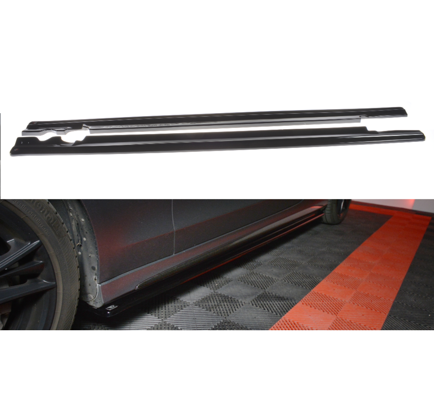 Maxton Design SIDE SKIRTS DIFFUSERS MERCEDES- BENZ C-CLASS W205 COUPE AMG-LINE