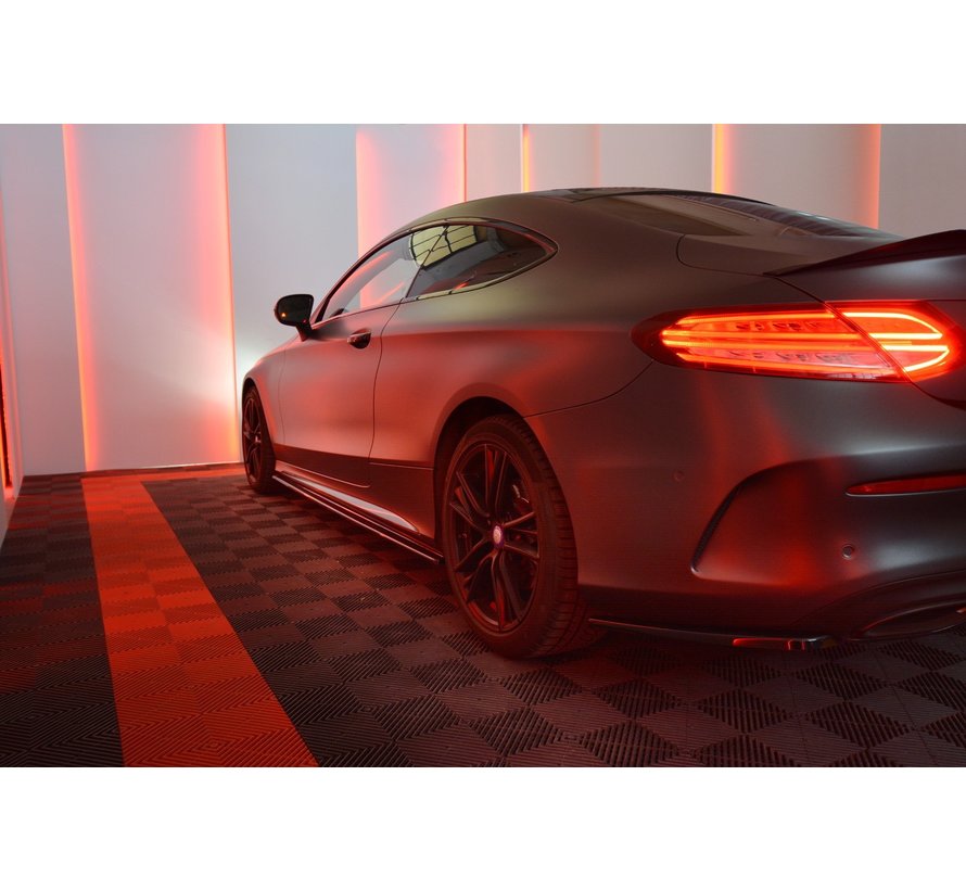 Maxton Design SIDE SKIRTS DIFFUSERS MERCEDES- BENZ C-CLASS W205 COUPE AMG-LINE