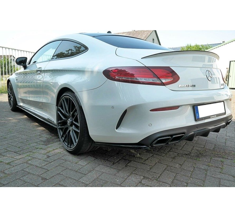 Maxton Design REAR SIDE SPLITTERS Mercedes C-class C205 63AMG Coupe