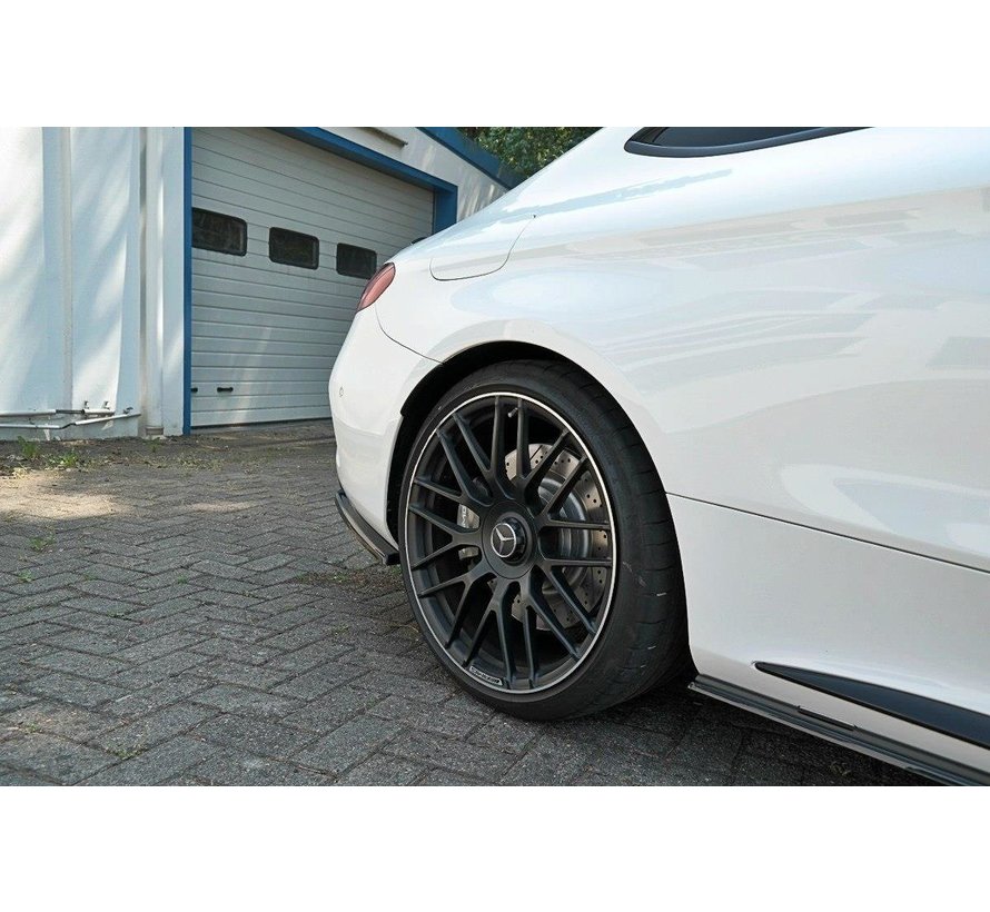 Maxton Design REAR SIDE SPLITTERS Mercedes C-class C205 63AMG Coupe