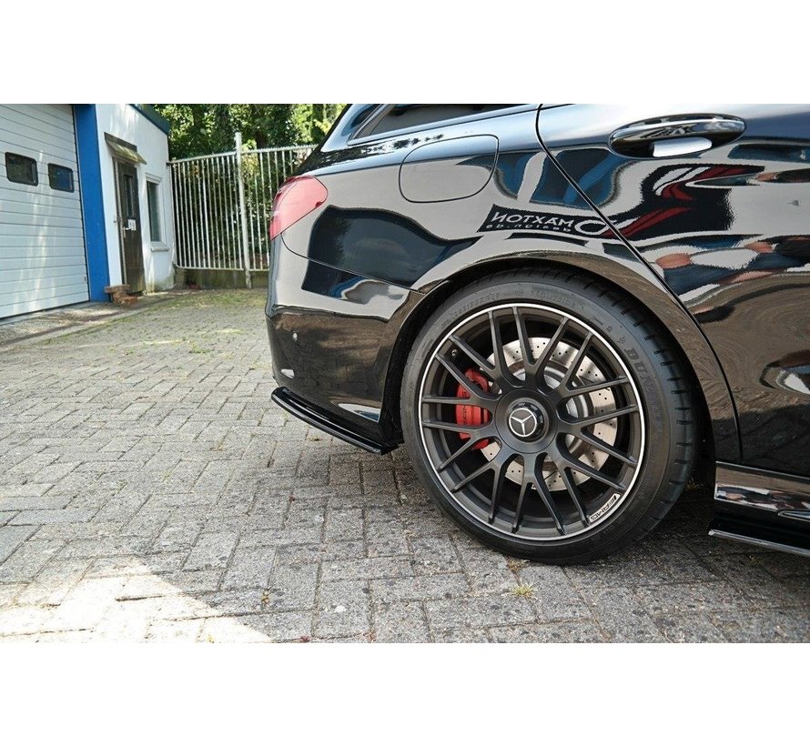 Maxton Design REAR SIDE SPLITTERS Mercedes C-Class S205 63AMG Estate