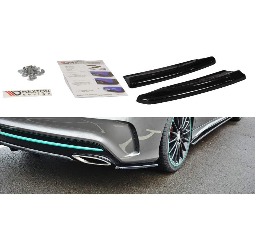 Maxton Design REAR SIDE SPLITTERS MERCEDES-BENZ CLA C117 AMG-LINE FACELIFT