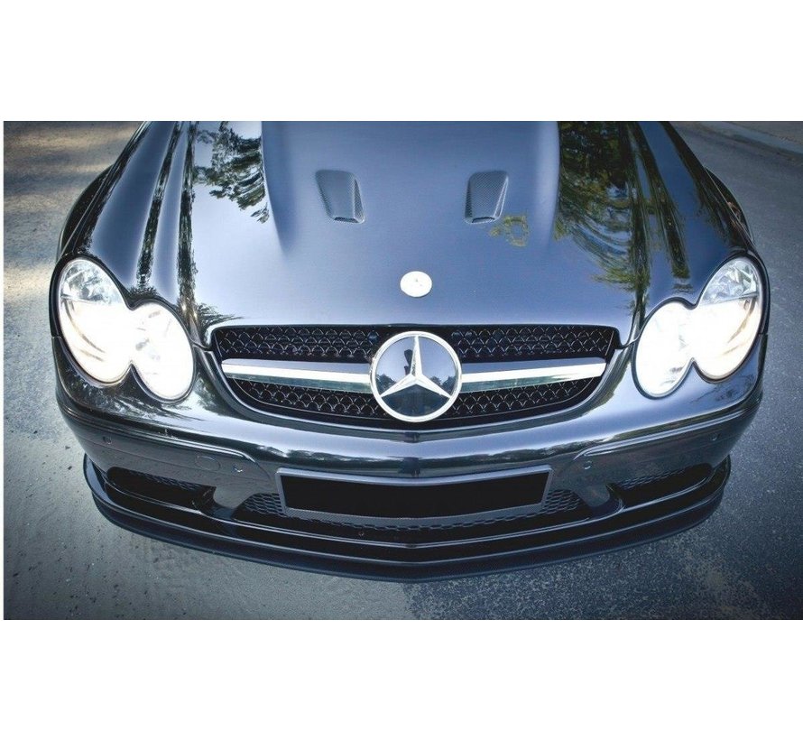 Maxton Design FRONT SPLITTER MERCEDES CLK W209 BLACK (SL BLACK SERIES LOOK)