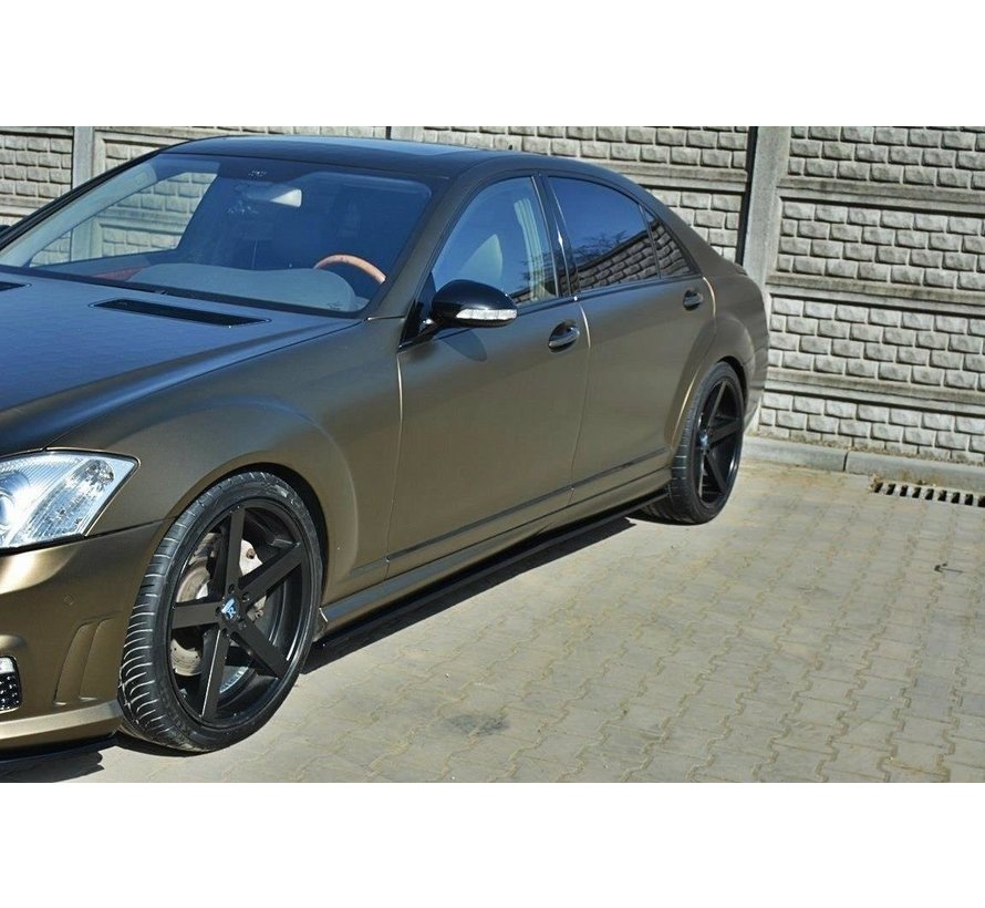 Maxton Design SIDE SKIRTS DIFFUSERS MERCEDES S-CLASS W221 AMG LWB