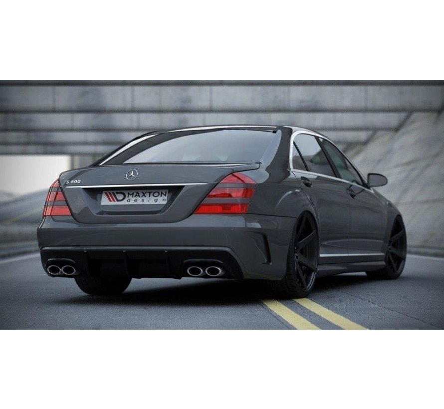 Maxton Design MERCEDES S W221 (look W205) Maxton Design REAR BUMPER + Maxton Design REAR DIFFUSER