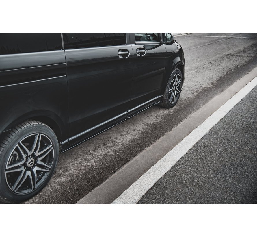 Maxton Design SIDE SKIRTS DIFFUSERS  Mercedes-Benz V-Class AMG-Line W447 Facelift