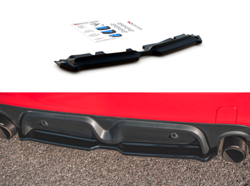 Maxton Design Maxton Design CENTRAL REAR DIFFUSER Mini Countryman Mk2 F60 JCW