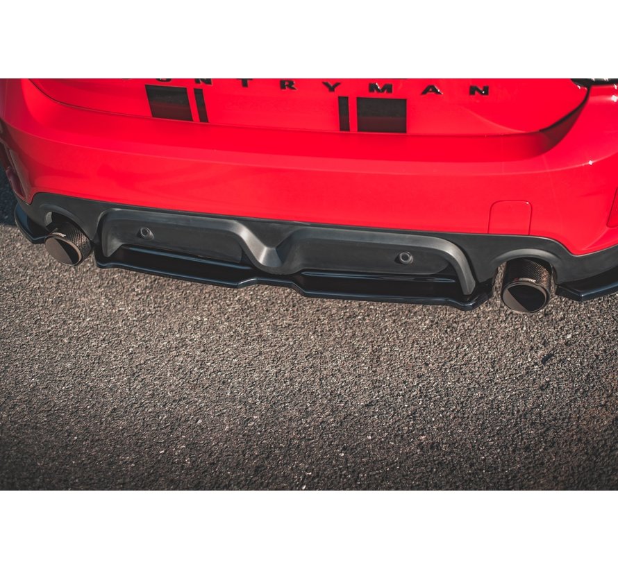 Maxton Design CENTRAL REAR DIFFUSER Mini Countryman Mk2 F60 JCW