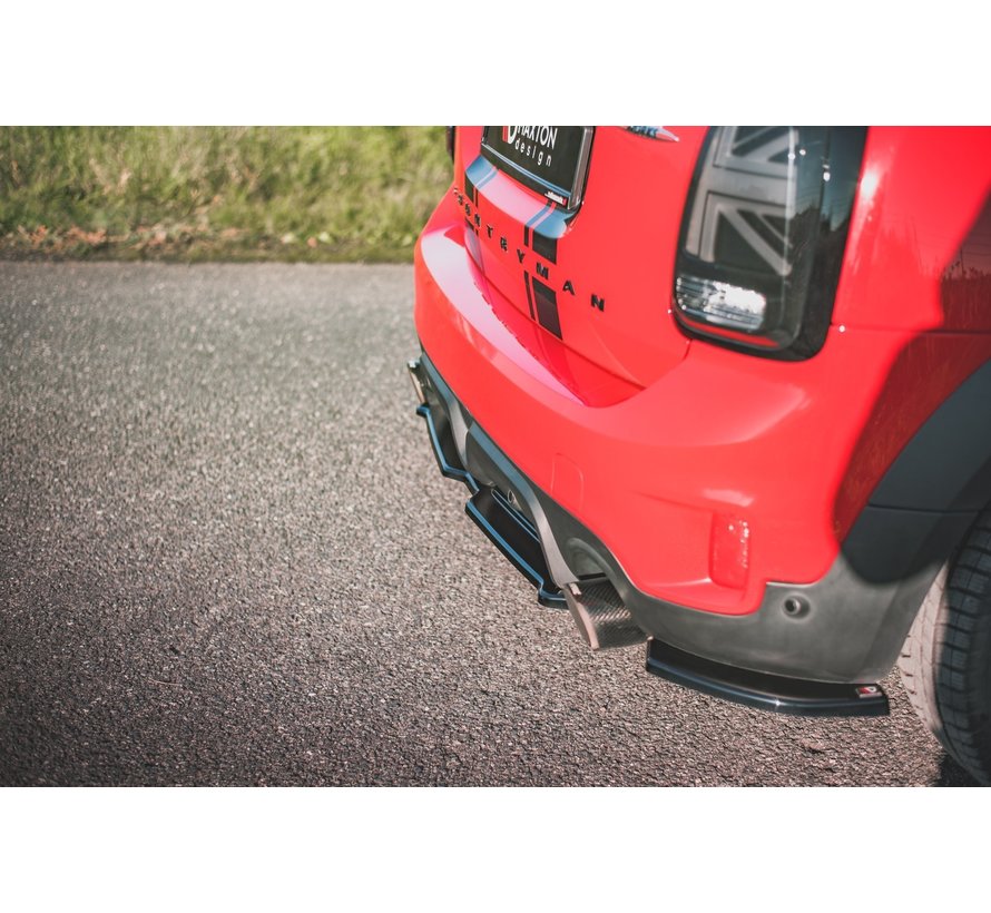 Maxton Design REAR SIDE SPLITTERS Mini Countryman Mk2 F60 JCW