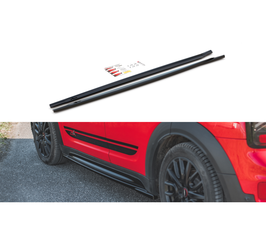 Maxton Design SIDE SKIRTS DIFFUSERS  Mini Countryman Mk2 F60 JCW