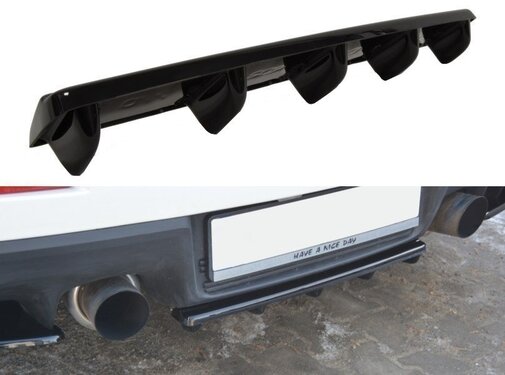 Maxton Design Maxton Design CENTRAL REAR DIFFUSER Mitsubishi Lancer Evo X (with vertical bars)