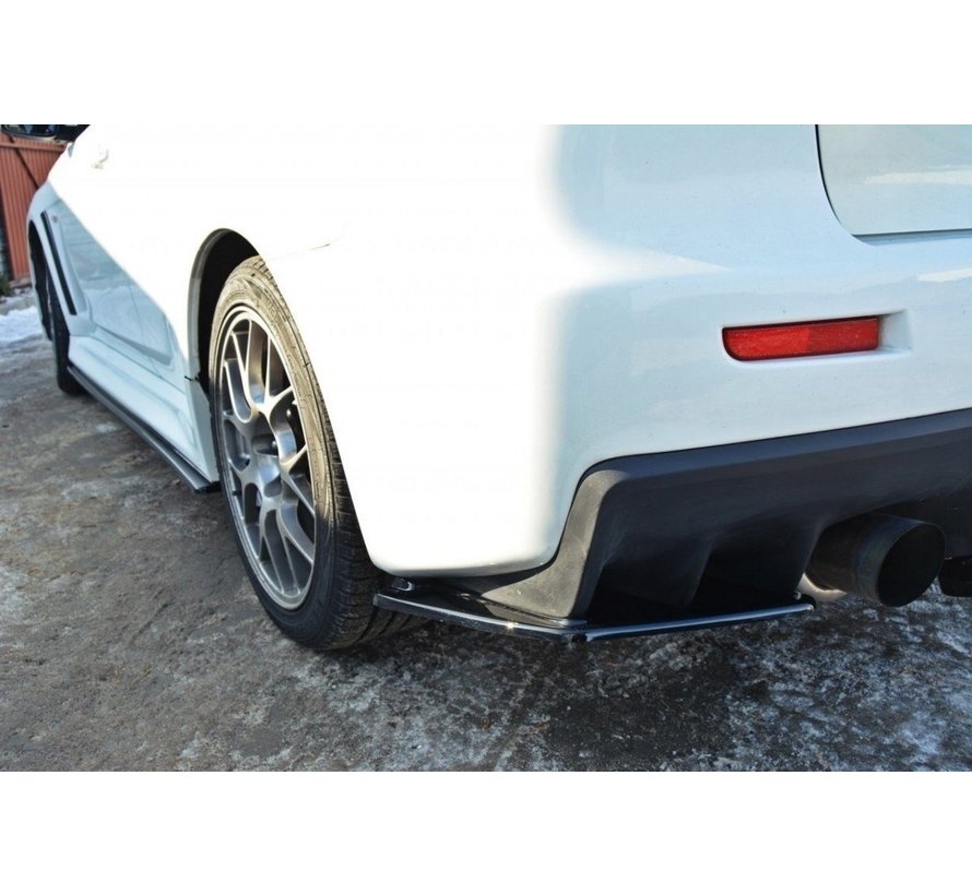 Maxton Design REAR SIDE SPLITTERS Mitsubishi Lancer Evo X