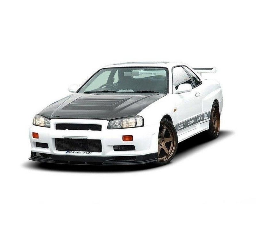 Maxton Design FRONT SPLITTER NISSAN SKYLINE R34 GTR (FOR 2299 BUMPER) GTR LOOK