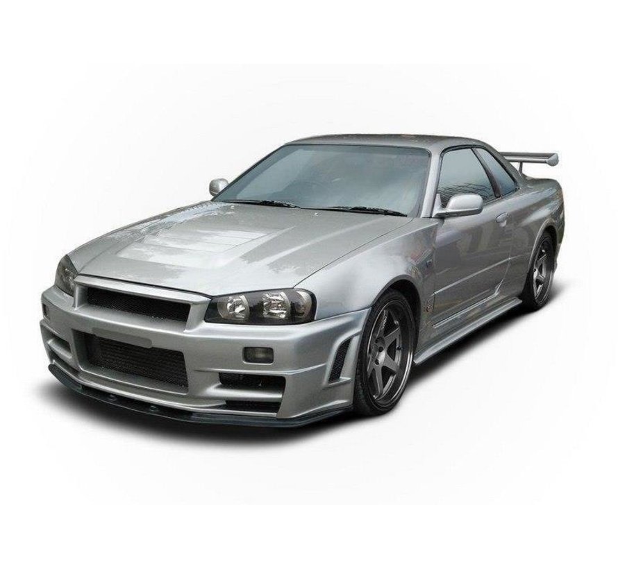 Maxton Design FRONT SPLITTER NISSAN SKYLINE R34 GTR Z TYPE (FOR Z TYPE BUMPER)