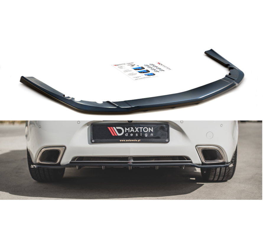 Maxton Design CENTRAL REAR DIFFUSER (with vertical bars) Opel Insignia Mk. 1 OPC Facelift