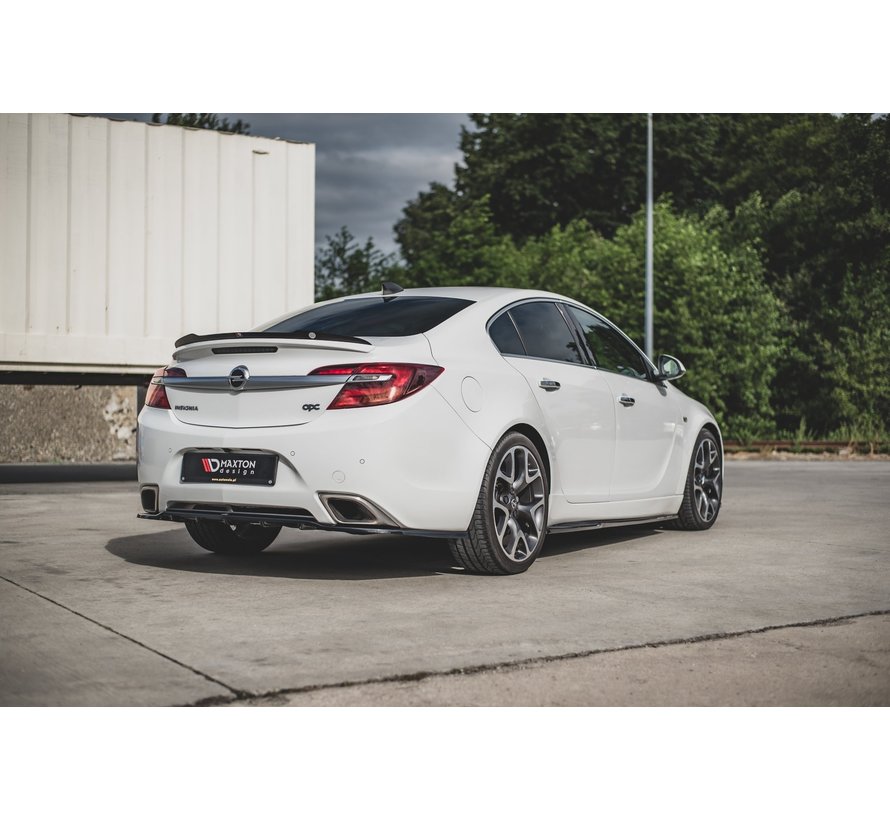 Maxton Design CENTRAL REAR DIFFUSER (with vertical bars) Opel Insignia Mk. 1 OPC Facelift