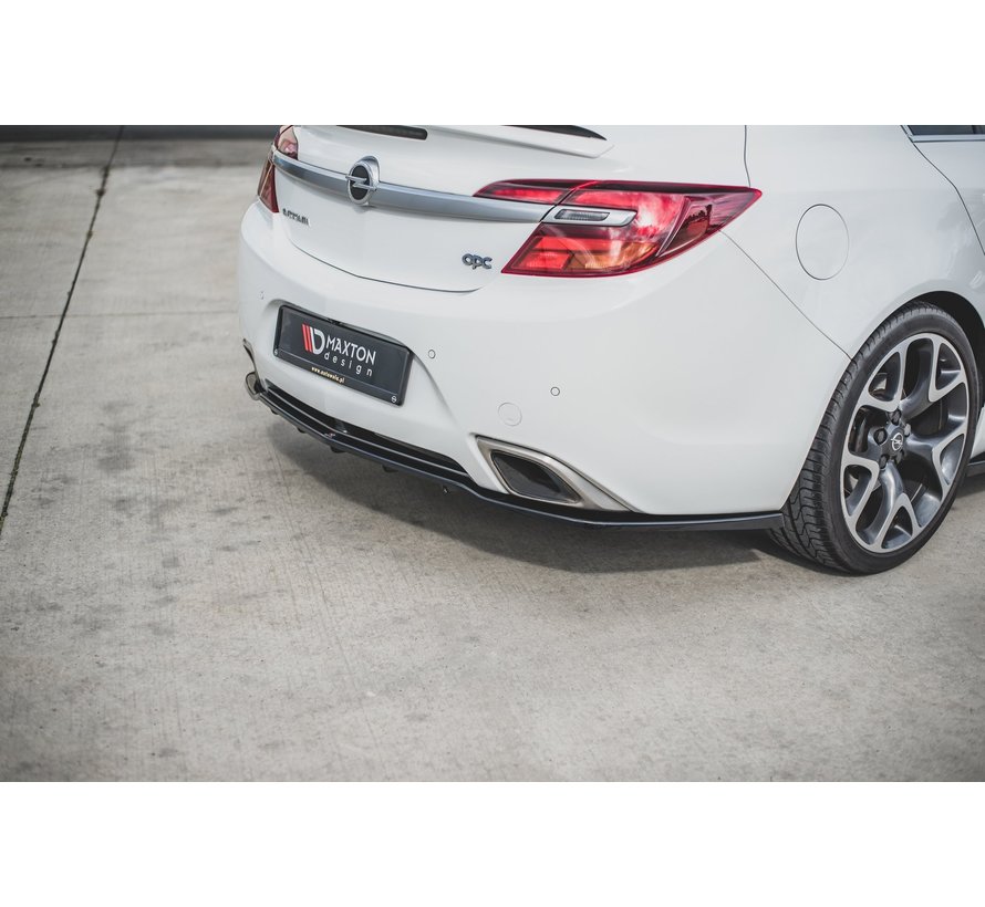 Maxton Design CENTRAL REAR DIFFUSER (with vertical bars) Opel Insignia Mk. 1 OPC Facelift